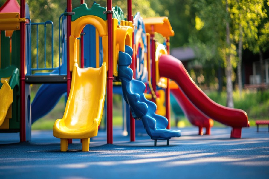 Playground Slides & Merry Go Rounds